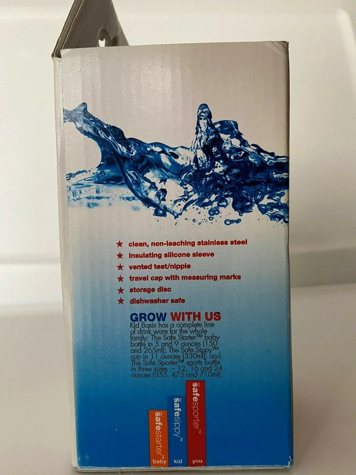 Safe Starter Baby Bottle **NEW**  Stage 1  Blue  BPA Free - Image 3 of 4