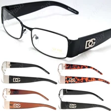 Men Women Clear Lens Rectangular Eye Glasses Nerd Retro Fashion Full Frame Rim