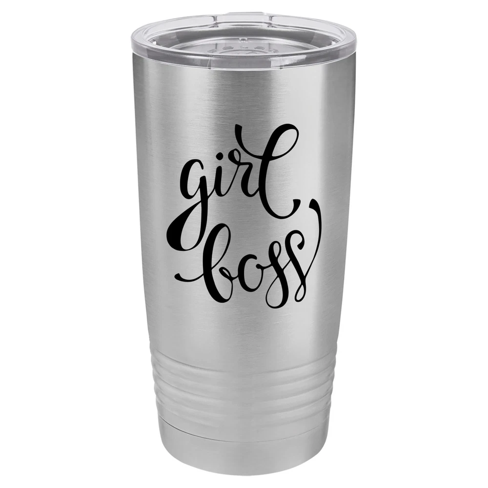 Tumbler 20oz 30oz Travel Mug Cup Vacuum Insulated Stainless Steel Girl Boss
