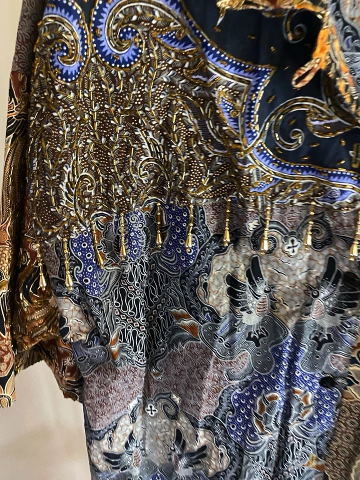 WOMENS Bali Collection Gold Beaded Artwork One Size Shirt  - Image 4 of 4