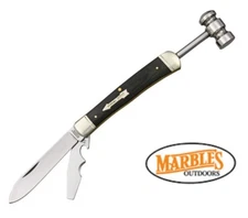 Marbles pocket knife Trapper with Micarta Handles Workman with Hammer 262