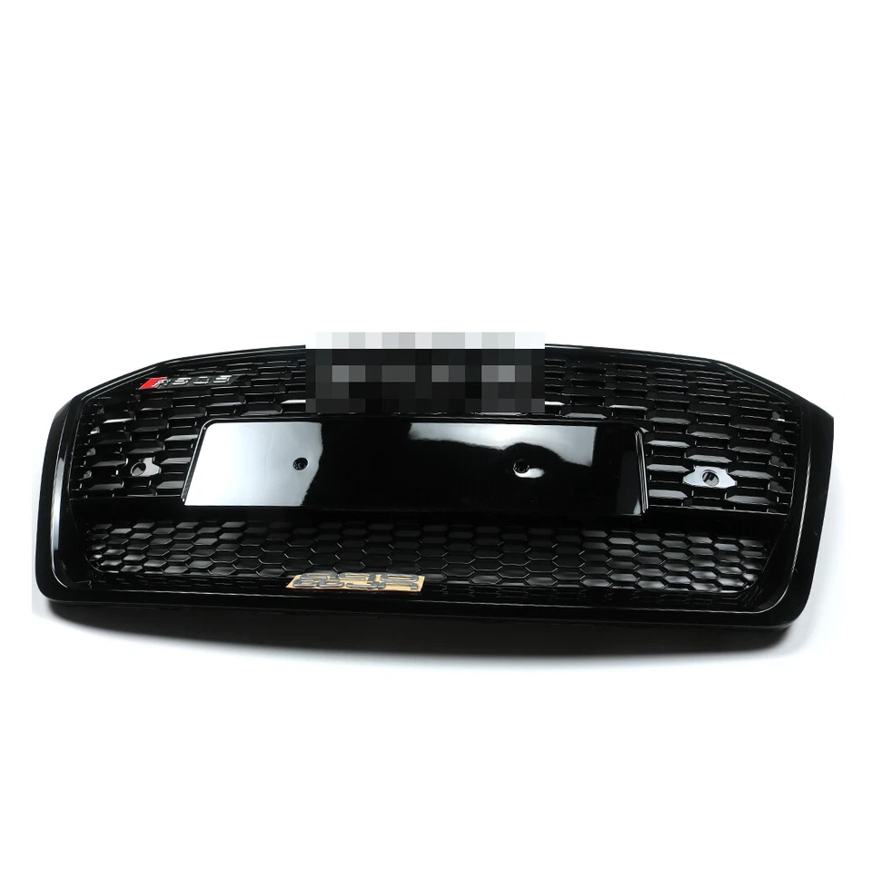 Parrilla delantera de malla de nido de abeja + rejillas antiniebla para Audi Q5 SQ5 2018 2019 RSQ5  Foto 3 de 4