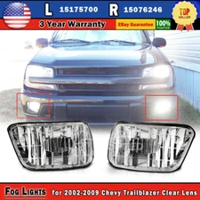 for Chevy Trailblazer 2002-2009 Front Bumper Clear Fog Driving Light Left Right