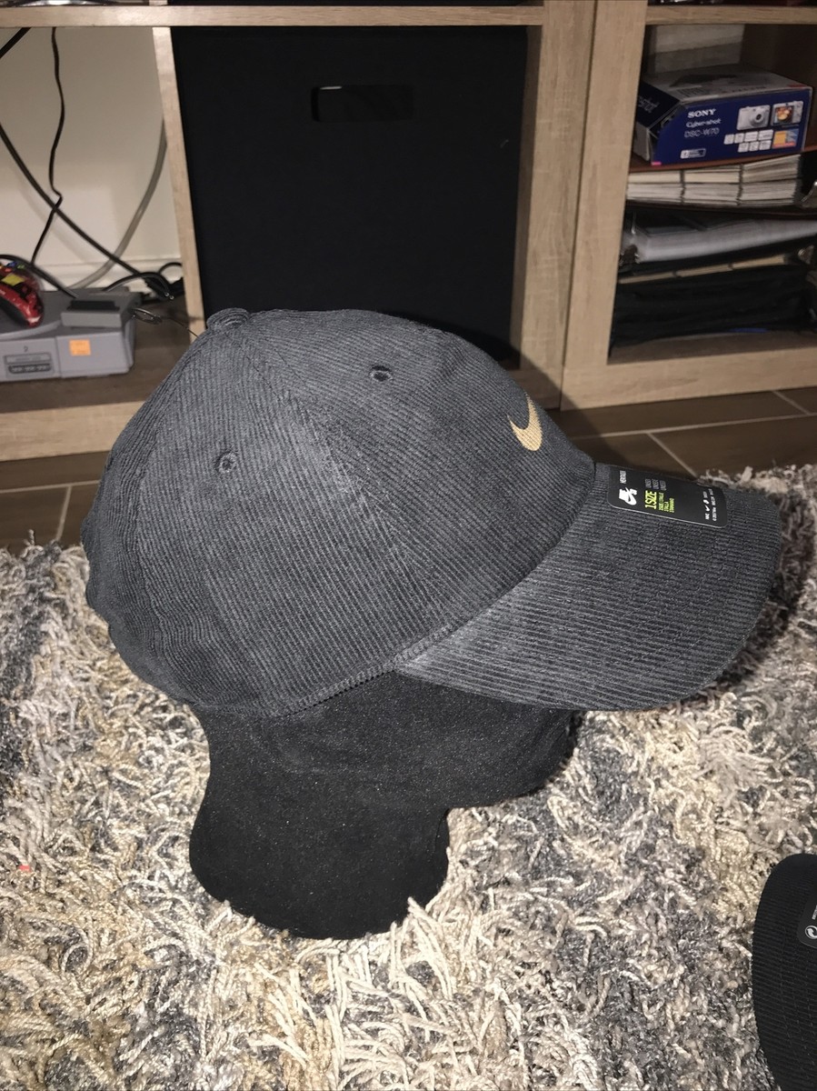 Nike SB Heritage86 Corduroy Skate Hat Black Unisex Strapback Da1381 010 RARE for sale online | eBay