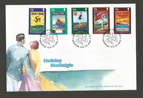 ISLE OF MAN 2000 TOURISM POSTERS SET on UNADDRESSED FIRST DAY COVER