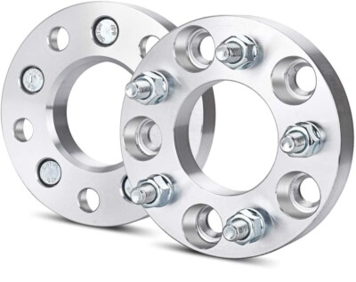 2-Pack 5x4.75 Wheel Spacers, 1" Thick, 7/16 Studs – Fits Chevy Corvette & El Camino