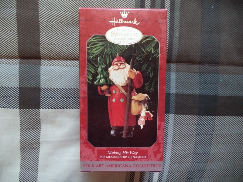 NEW 1998 HALLMARK COLLECTOR CLUB ORNAMENT FOLK ART AMERICANA COLLECTION 