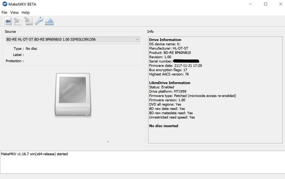 External LG WP50NB40 Slim Blu-ray drive w/BP60NB10 1.00MK fw - 4K, UHD Friendly! - Image 3 of 3