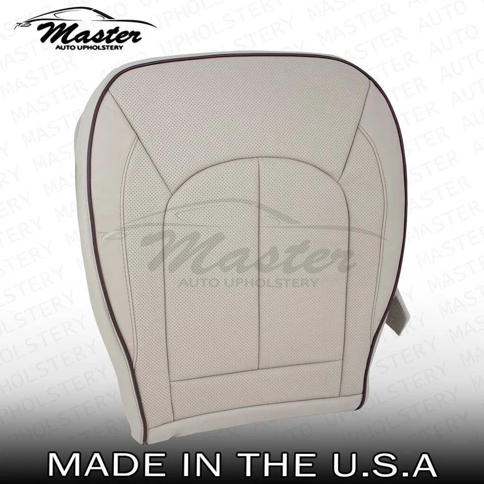 Cubierta de asiento de cuero gris parte inferior del conductor Chrysler Pacifica 2017-2019, perfecta Foto 3 de 4