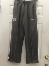 NWT VINTAGE ADIDAS MUHAMMAD ALI TRACK PANTS GREEN/WHITE LOOSE FIT SIZE M