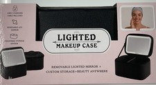 Makeup Case, Lighted, Green, USB-C Charging, LED Mirror New In Box