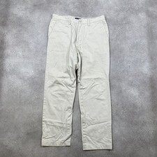 Nautica Chino Mens 32" Vintage Straight FIt Trousers, Beige
