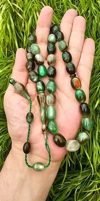 Amber Bakelite Islamic Prayer Beads Tasbih Tesbih Misbaha مسبحة