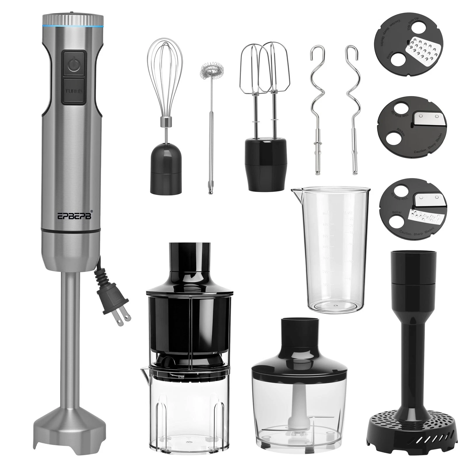 Handheld Immersion Blender Bundle, 1000W Powerful 11-in-1 Set for Smoothies,O...
Opens in a new wind