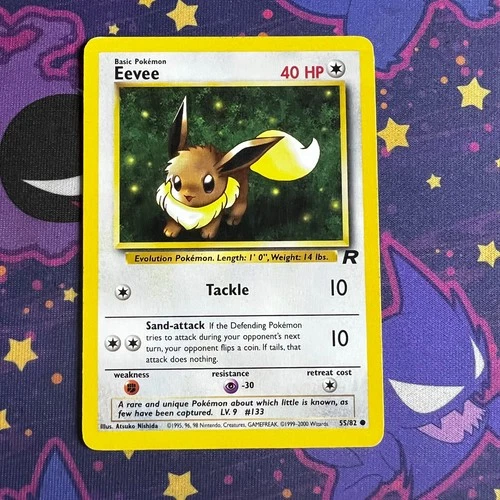EEVEE - 55/82 - Team Rocket - Pokemon Card - LP