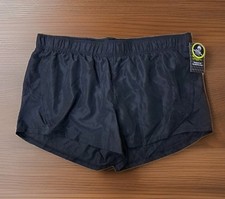 New Womens 3XL 22 Black Running Shorts with Liner Athletic Works 3.5" Inseam