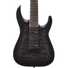 Jackson JS Series Dinky JS22Q DKA 7-String Guitar, Transparent Black Burst