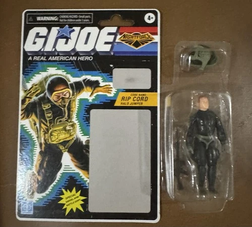2023 Hasbro G.I.Joe Retro Haslab SkyStriker Nightforce Rip Cord Figure Carded