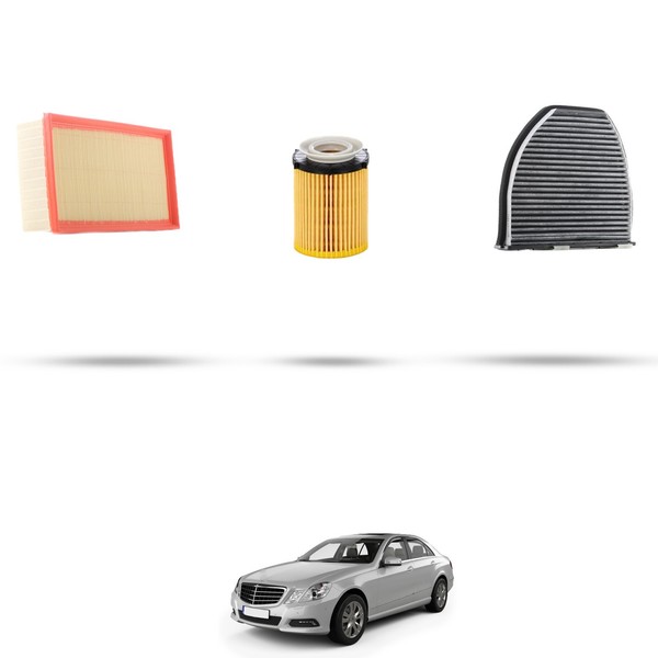 Hoffcar Set Service - 3 Filter FüR Mercedes Classe E (W212) 200 135Kw Von 2013-image