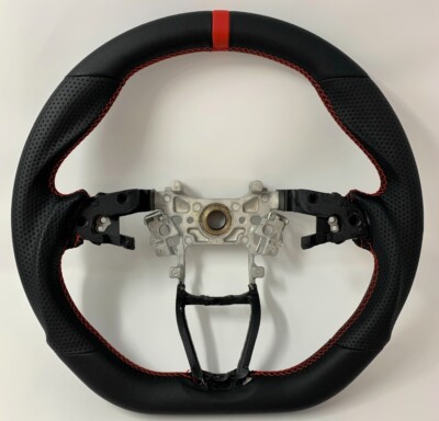 REVESOL Black Sports Steering Wheel Red Strip for 18-22 HONDA ACCORD / INSIGHT