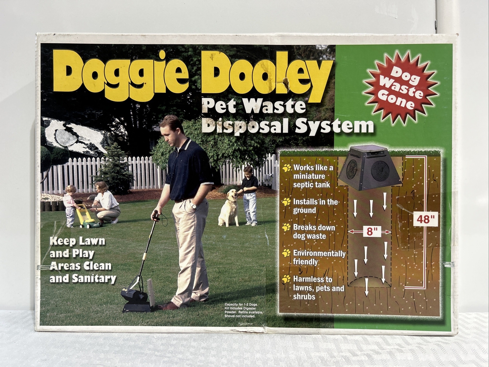 Doggie Dooley "The Original InGround Dog Waste Disposal System. (OPEN