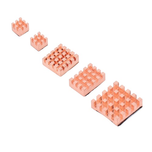 5Pcs CPU Copper Heatsink Strong Thermal Conductivity Cooling Heat Sink For Pi5✿ - Picture 8 of 22