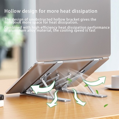 Adjustable Stand Laptop Cooling Bracket Holder Stand Anti-slip Foldable Rack - Afbeelding 5 van 8