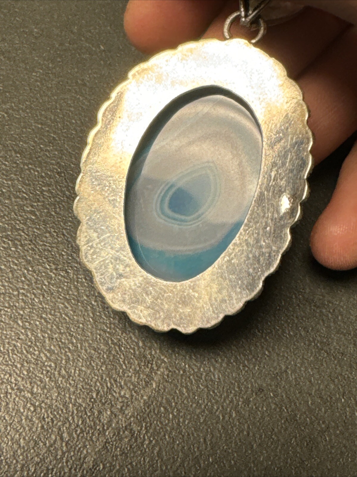 Gorgeous Large Statement 925 Sterling Silver Blue… - image 8