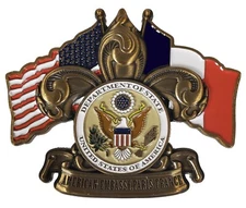 US State Department US Embassy Paris France Commemorative Challenge Coin. 187