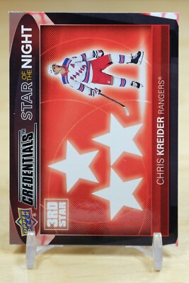 2021-22 UD Credentials Star of The Night #3S-8 Chris Kreider