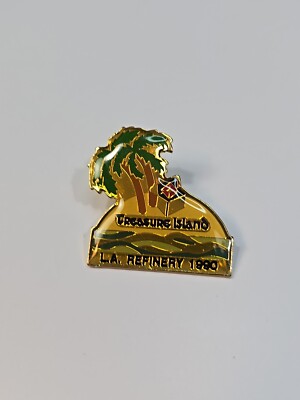 ARCO Treasure Island L.A. Refinery 1990 Lapel Pin Atlantic Richfield Oil Company