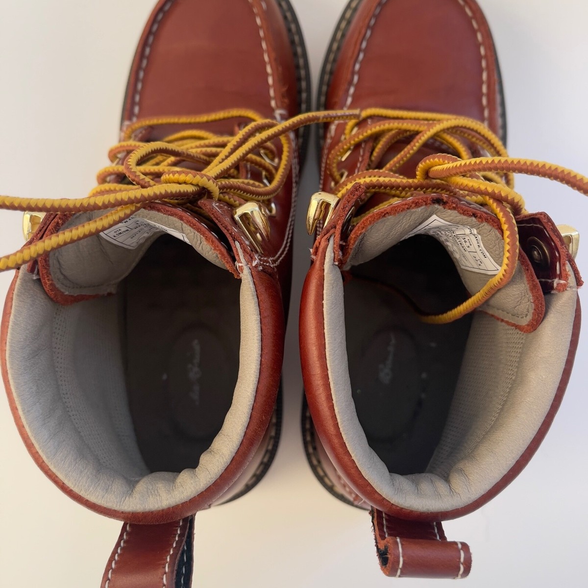 Eddie Bauer Severson Moc Toe Boots 4.5 Mens, 6 Womens Copper  display picture 1