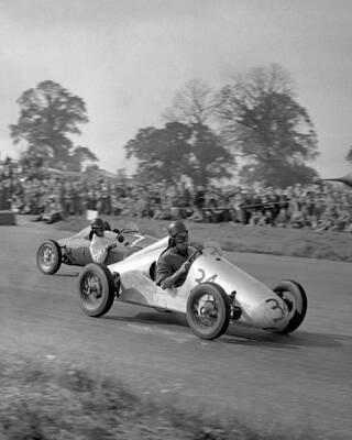 Motor Racing Charlie Smith and Stan Coldham at speed during the RA- Old Photo
