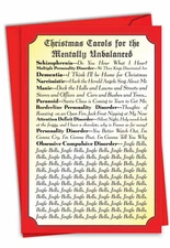 1 Funny Christmas Card with Envelope - Carols for Everyone 1088