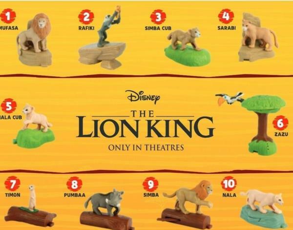 happy meal lion king 2019