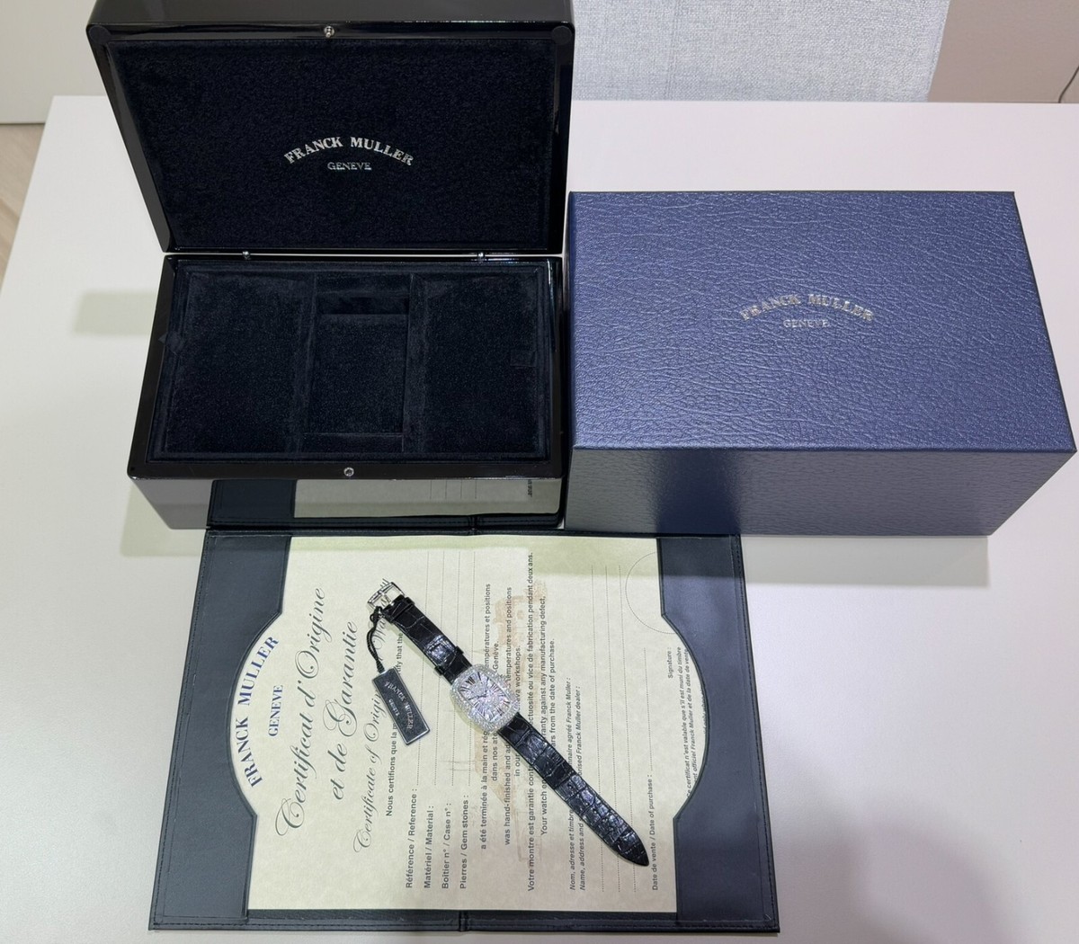 FRANCK MULLER レザー ボックス 保証書 フランクミュラー 箱・保証書