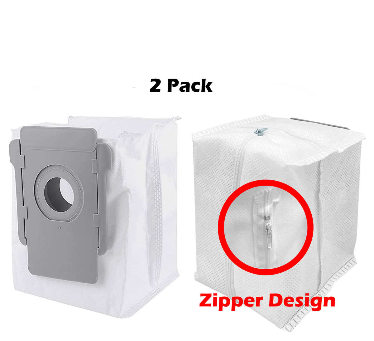 Pack Reusable Zippered Dust Bags For iRobot Roomba i1 i3 i4 i6 i7 j7 i8  Plus