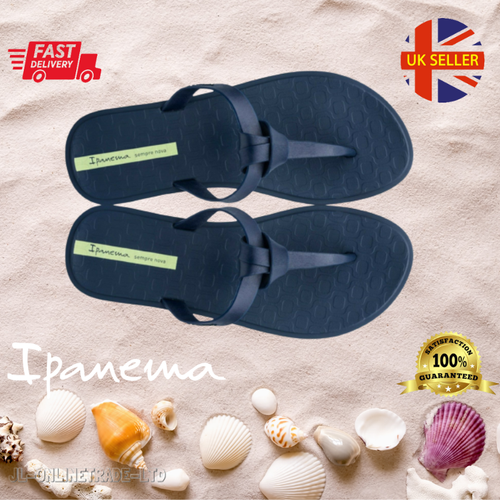 Nuevo Nó 2 Azul Marino Tira Ipanema Mujer Vacaciones Chanclas Sandalias - Playa eBay