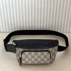 GUCCI GG Supreme 450946 Sac Ceinture Corps Toile Beige Fanny PVC Cuir avec Boîte