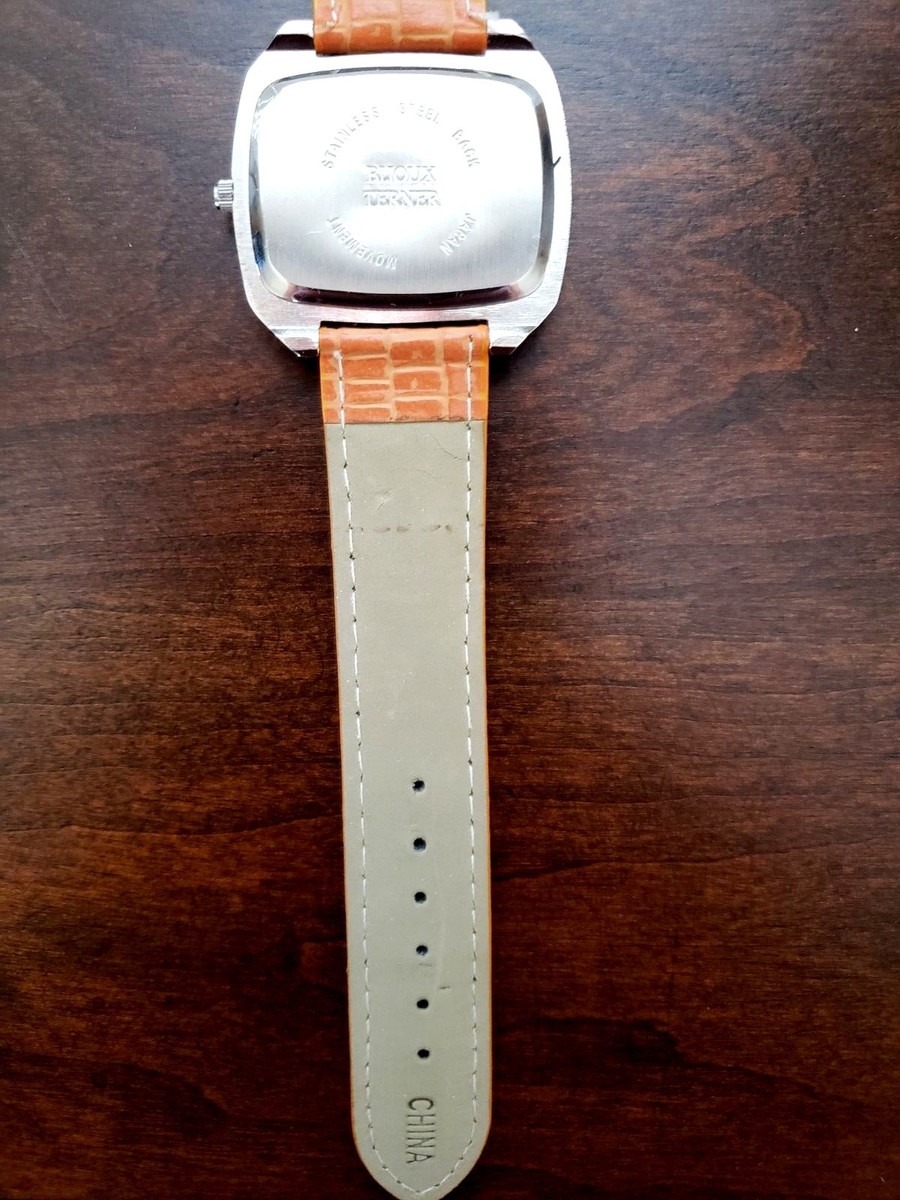 Bijoux Terner Orange Black Face Orange Leather Band Quartz Unisex Wrist Watch Bijoux Terner Orange Black Face Orange Leather Band Quartz  main image 4