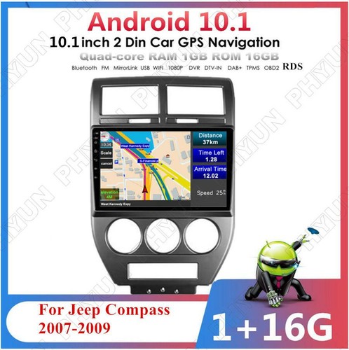 10.1 inch Android 10.1 Stereo Radio GPS Navigation For Jeep Compass 2007-2009 - 第 10/12 張圖片