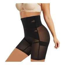 Butt Lifting Shorts Black Tummy Bum Control Shapewear Firm Body Shape Stretch
