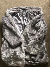 Silver Fluffy Coat