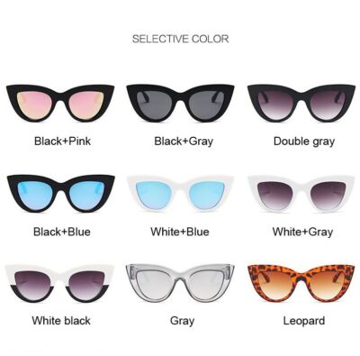 Retro Small Cat Eye Sunglasses UV400 Protection Polycarbonate Lenses S3b5f1b3f71a64307ae3e03e1ddf3e  main image 3