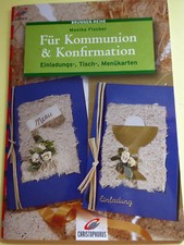 Bastelbuch Einladungskarten  Karten Kommunion & Konfirmation, mit Stempeln