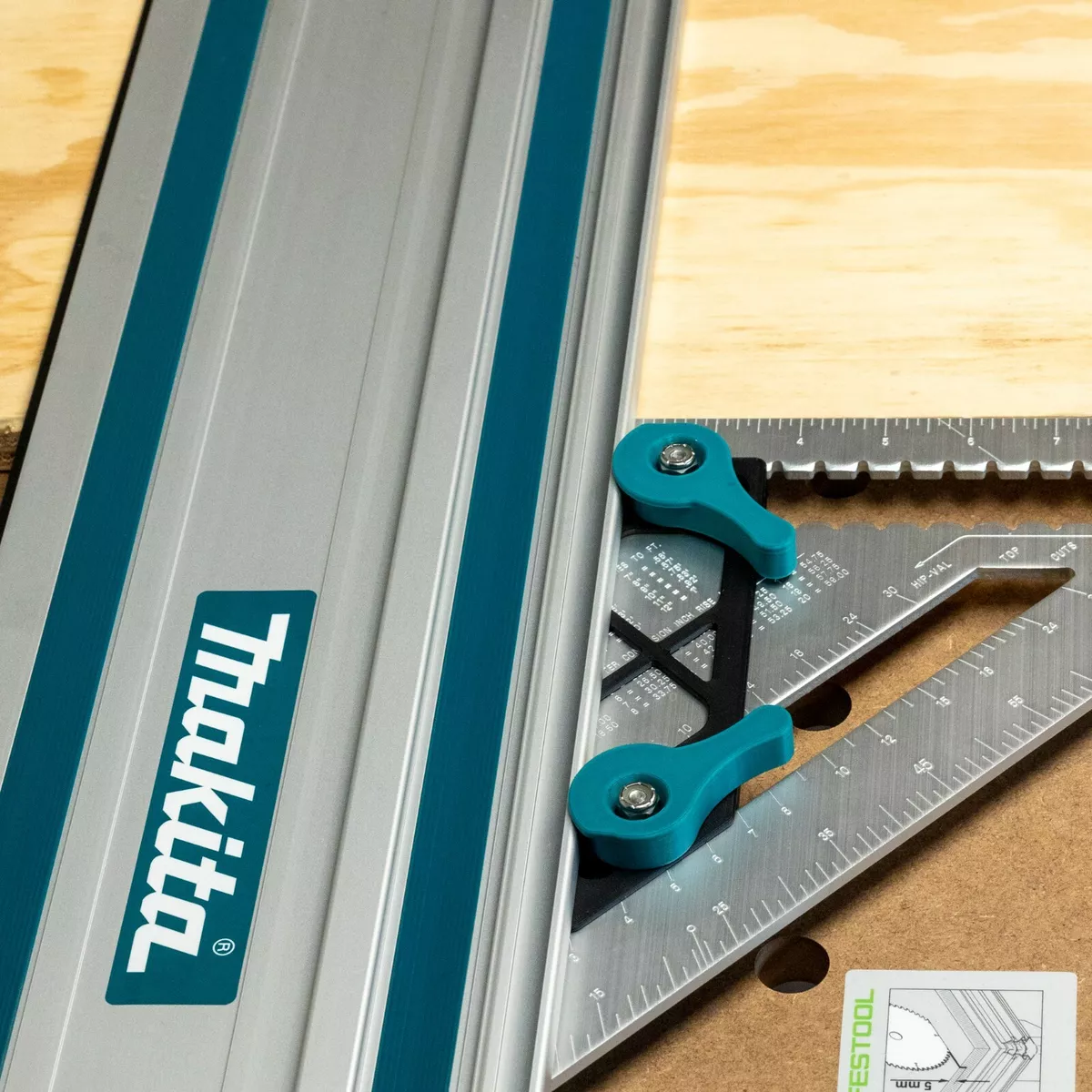 Makita Guide Rail Square Adapter - DIY Kit - for Track Saw Guide Rails