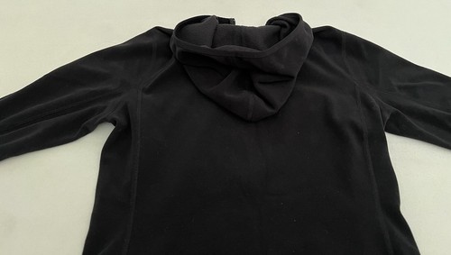 The North Face Women Sz M Full Zip Black Polartec Hoodie Sweatshirt Logo Outdoor - Picture 20 of 24