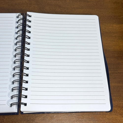 Blue Floral Journal Notebook Spiral Lined 256 Pages 6X8 Elastic Band ...