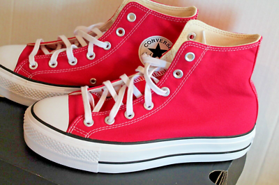 Converse A08288F Lift Platform High Top Cerise Pink Sneakers Shoes