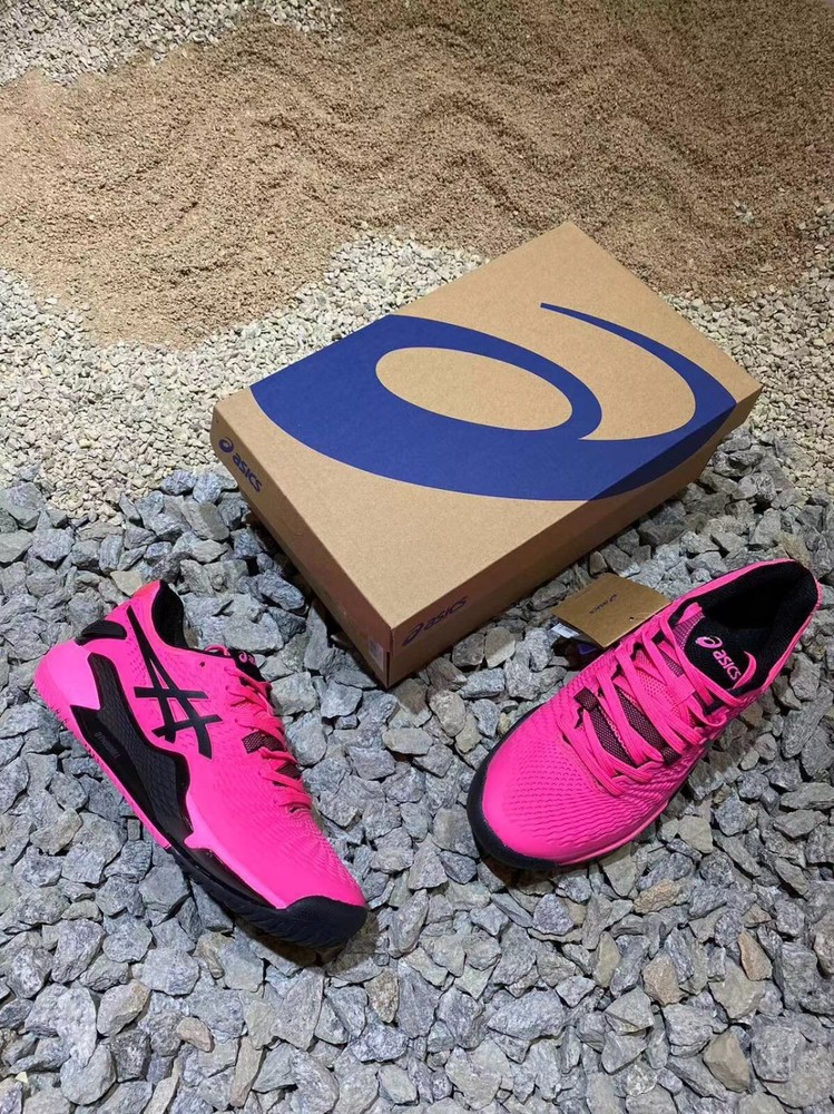 Men's shoes ASICS GEL-RESOLUTlON 9 Hot Pink Black US size 8-11 New
